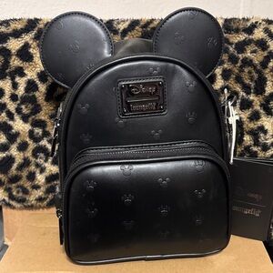 Loungefly Black Mickey Mouse Ears Backpack